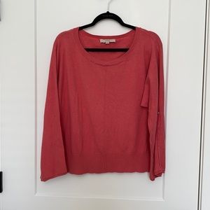 Ann Taylor LOFT Coral Lightweight Sweater